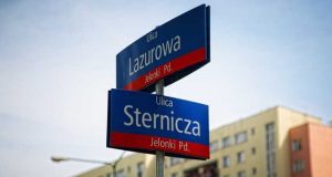 Ulice Lazurowa i Sternicza - tabliczki MSI